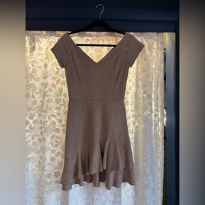 Brown mini dress - aqua